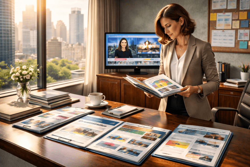 broadcast media press materials